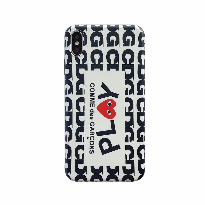 Ốp Lưng Điện Thoại Nhựa Mềm comme des garcons PLAY Case phù hợp cho iPhone12 mini 11 PRO MAX 6/6s 7/8plus SE2 X/XS XR XSMAX #HG392