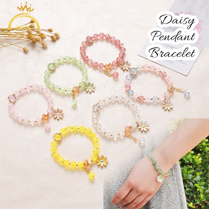 Vòng Tay Hình Hoa Cúc Đính Đá Lấp Lánh | BigBuy360 - bigbuy360.vn