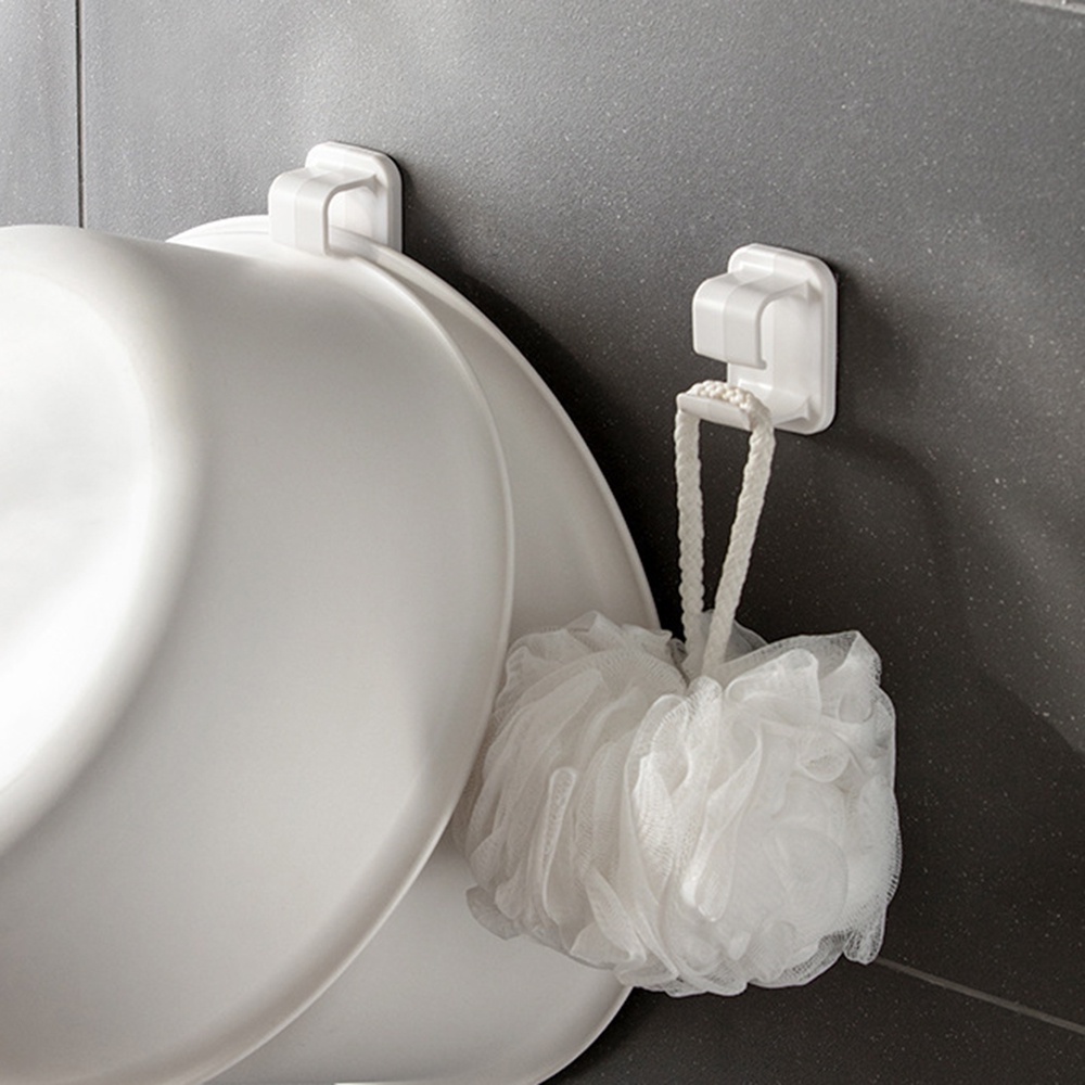 Bộ 1/4 Móc Treo Đồ Dán Tường Không Cần Khoan Tiện Dụng Tiết Kiệm Không Gian