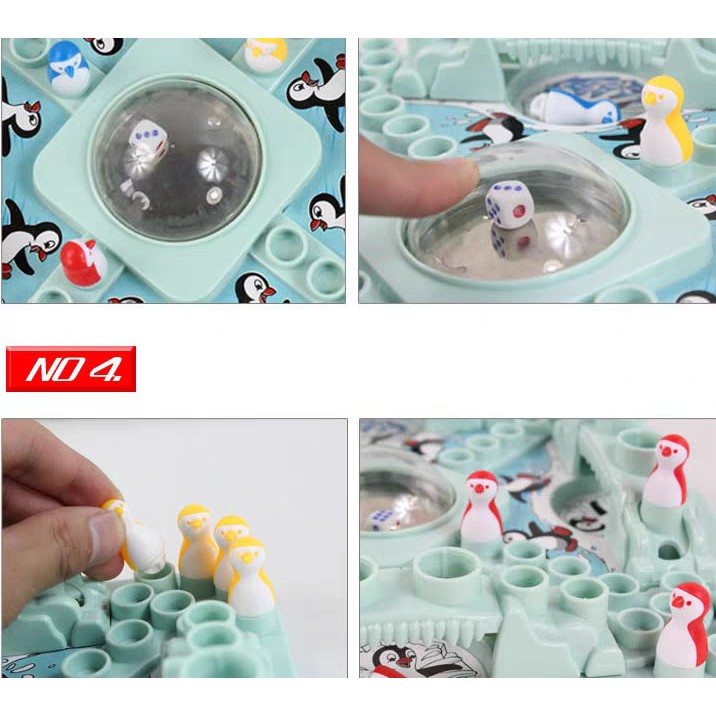 Trò chơi Cá Ngựa  - Cờ chim cánh cụt Trò chơi phát triển tư duy cho bé