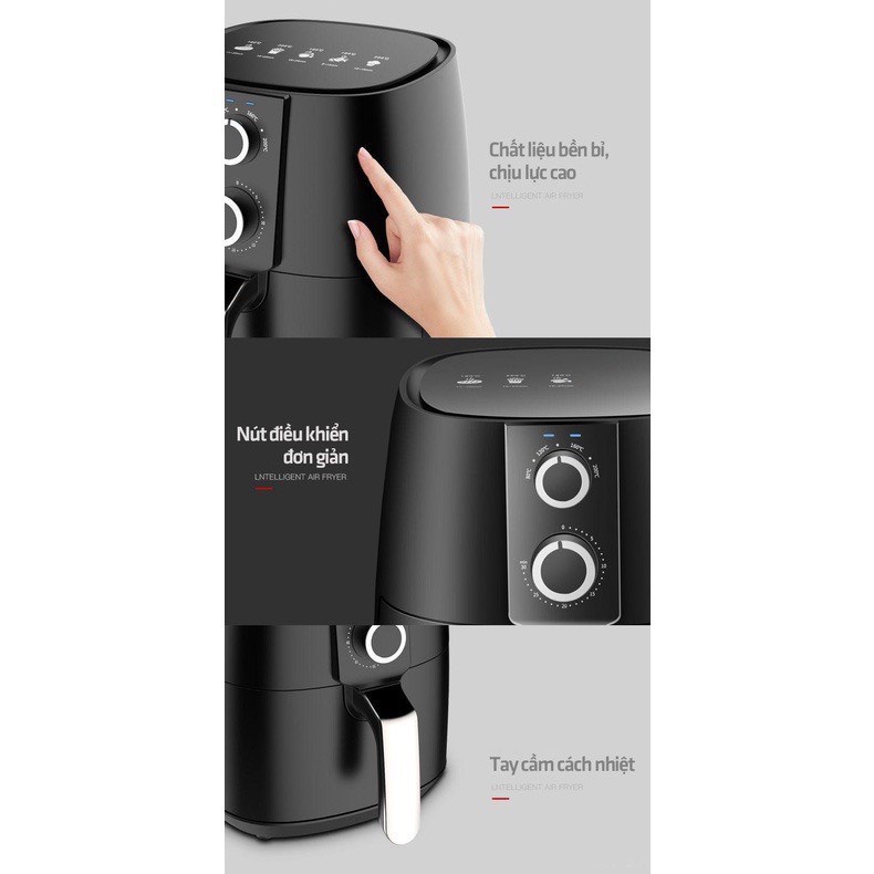 Nồi Chiên Không Dầu Nineshield 7L Chính Hãng Bảo Hành 12 Tháng