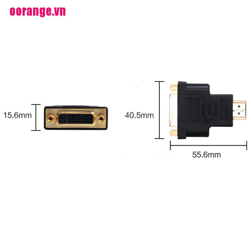 Đầu Chuyển Đổi Dvi-D Dual Link (24 + 5 Pin) Female Sang Hdmi Male Cho Lcd Hdtv