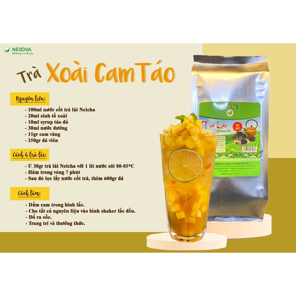 Trà Lài ( Lục Trà ), Trà Xanh Hương Nhài Cao Cấp Neicha ( 500G )