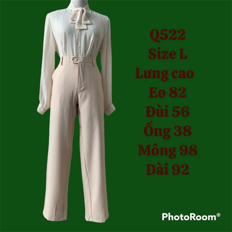 Quần tây nữ Q522 size lớn 2hand Hàn si ảnh thật