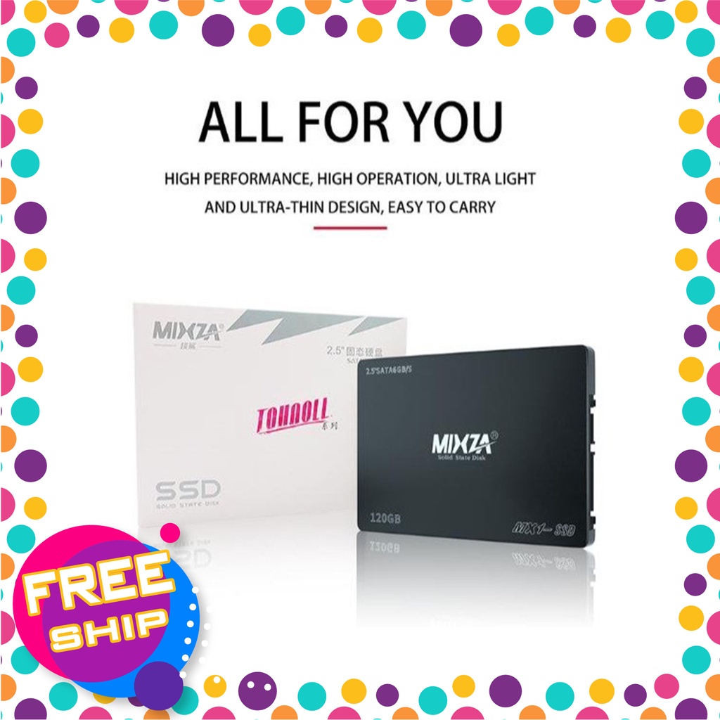 Ổ Cứng SSD 120GB - 240GB - 480GB MIXZA - BH 36T 1 ĐỔI 1 [HH3G COMPANY]