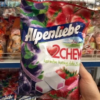 Kẹo Mềm Alpenliebe 2Chew Dâu & Nho Gói 25/65 Viên