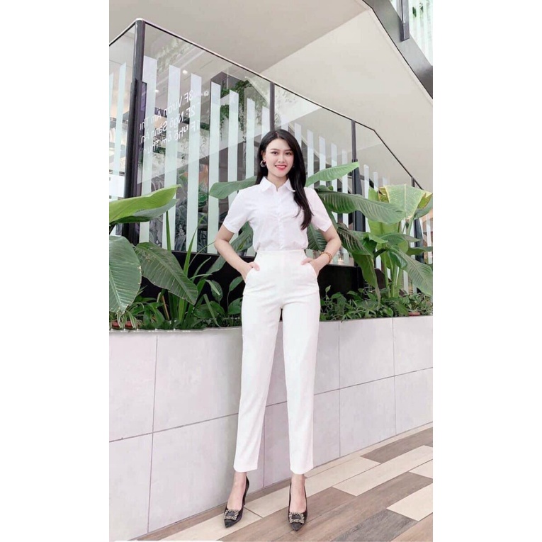 Quần tây công sở cạp cao - Quần baggy nữ lưng cao chất tuyết mưa khóa lưng mặc đi học đi làm - T2K Max