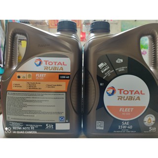 Dầu động cơ Oto Total Rubia Fleet HD 500 15W40 can 5L