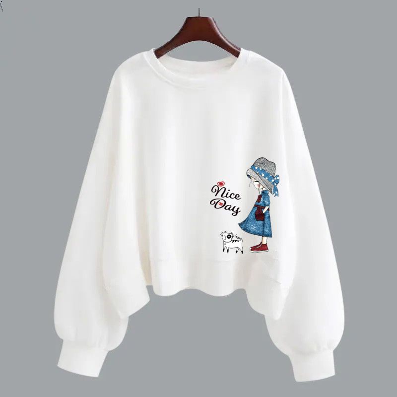 Áo Hoodies Tay Dài Chất Cotton Thời Trang Thu Đông Cho Phái Nữ