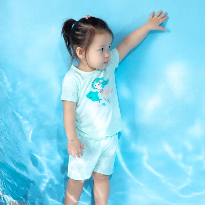 Chaang bộ cộc tay cho bé trai, bé gái chất cotton dành cho bé từ 3 tháng đến 5 tuổi SS2022D01
