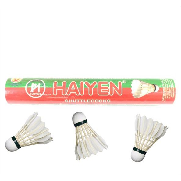 Ống cầu lông Hải Yến 12 quả (xanh lá - đỏ) cầu lông sử dụng thi đấu hàng Việt Nam chất lượng cao - LICLAC