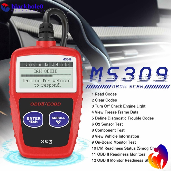 Thiết Bị Quét Kiểm Tra Lỗi Động Cơ Xe Hơi Ms309 OBD2 OBDII