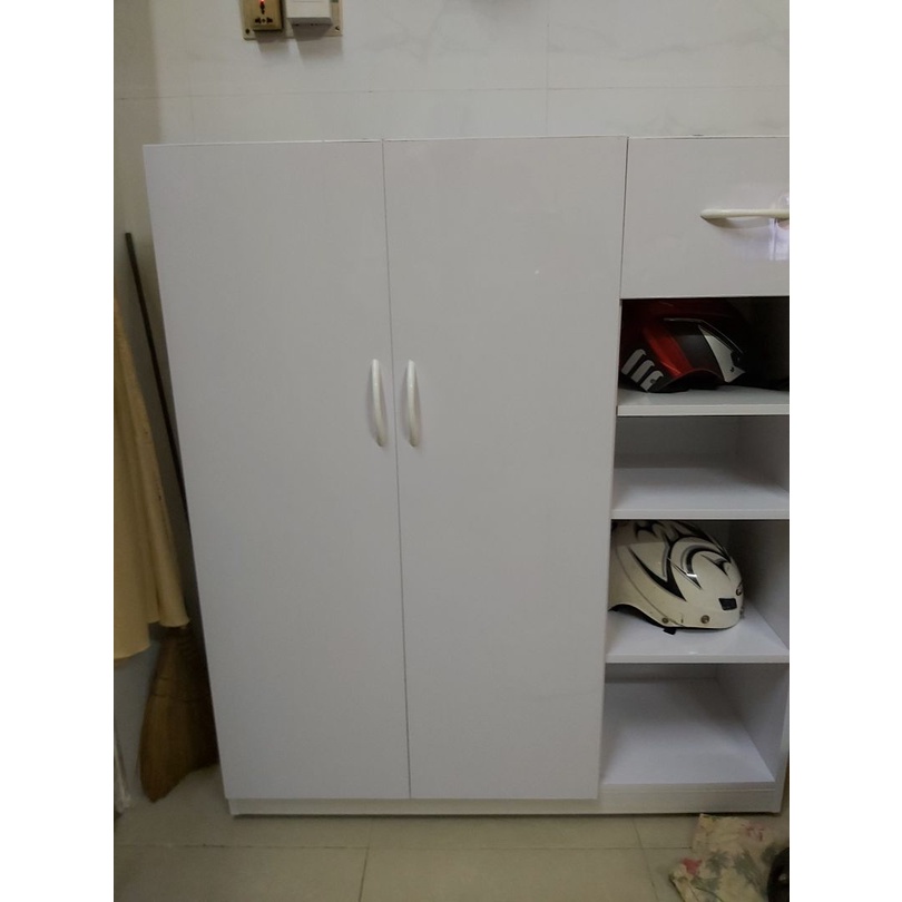 XƯỞNG BÁN TRỰC TIẾP-TỦ ĐỰNG GIÀY DÉP NHỰA ĐÀI LOAN 2 cánh 1 ngăn kéo nhỏ - KO SỢ NƯỚC - KO CONG VÊNH