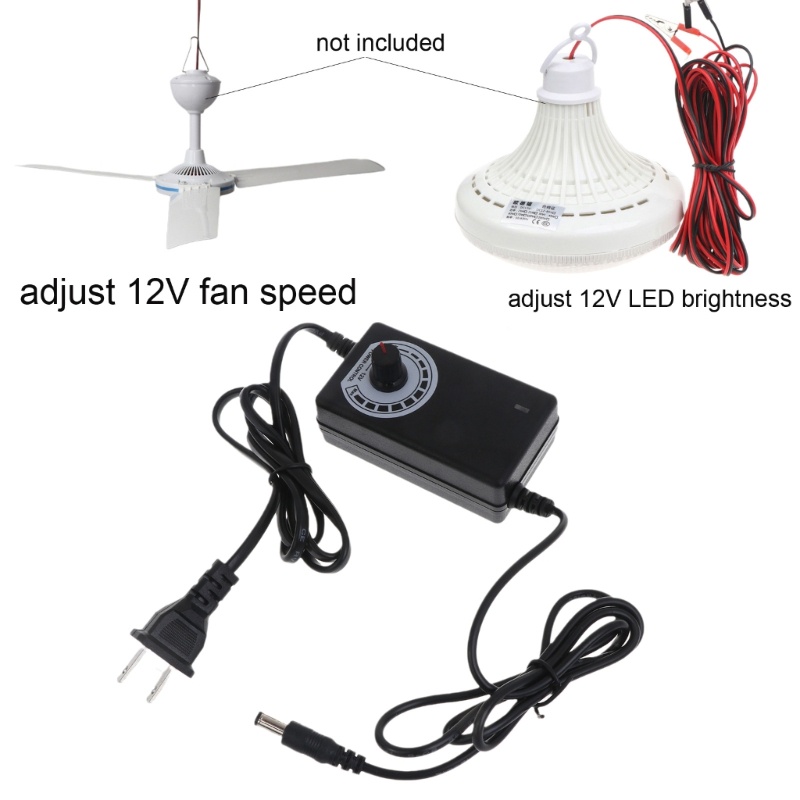 Bộ Chuyển Đổi Điện Áp 3V-12V 2A 5 5x2 1mm Cho Đèn LED Động Cơ Quạt DC 3-12V