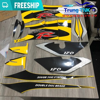 Tem satria 2000 vàng đen