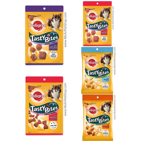 Bánh Pedigree Tasty Bites Chewy Cubes [Viên Thịt] 60g