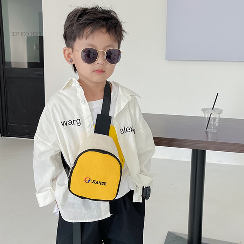 Túi Đeo Chéo Ngực Đựng Tiền Xu In Chữ Thời Trang Hàn Quốc Cho Bé