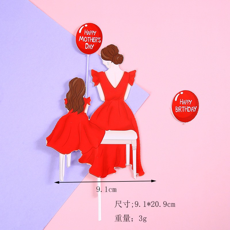 5 Combo 4 thẻ giấy mẹ và con gái