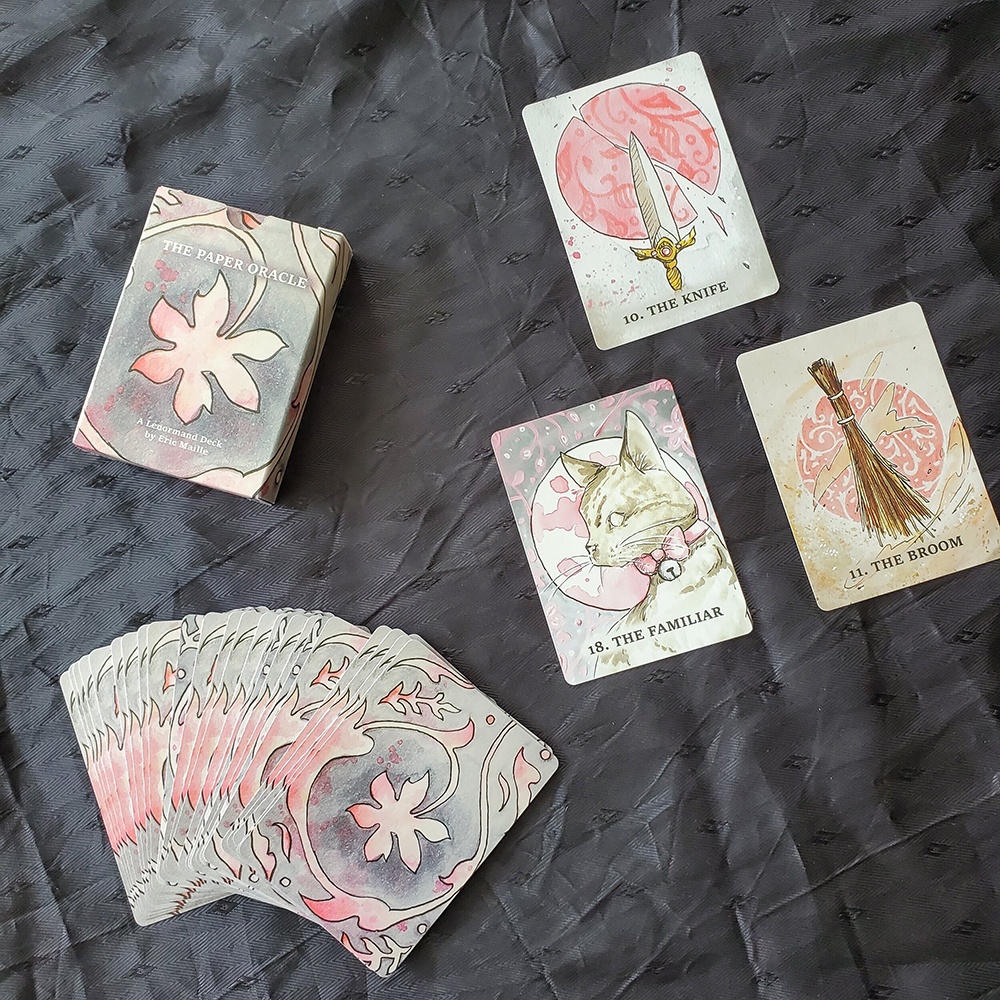 Bộ Bài Paper Oracle Lenormand 43 Lá Bài Tặng Đá Thanh Tẩy SB59