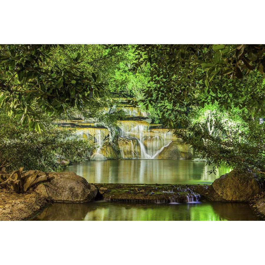 Tranh dán tường 3d thác nước thiên nhiên vẻ đẹp thiên nhiên kỳ vĩ