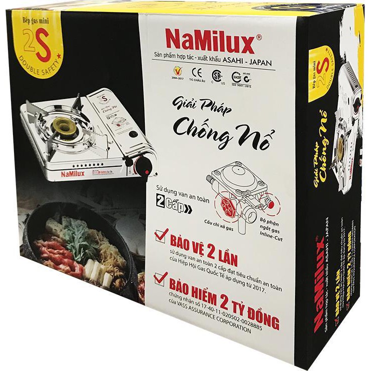 Bếp gas du lịch Namilux NA-1921AS – GIẢI PHÁP CHỐNG NỔ