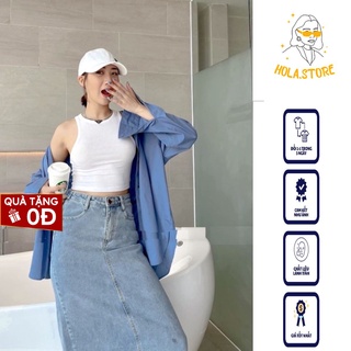 Áo Ba Lỗ Croptop Thun Tăm MyladyNữ [FREESHIP] 🌸 Phông body dáng ôm trơn màu ĐEN | TRẮNG Ulzzang 🌸