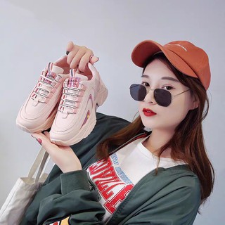Giày thể thao nữ hapu gót vá da, vạch kẻ đế hp22