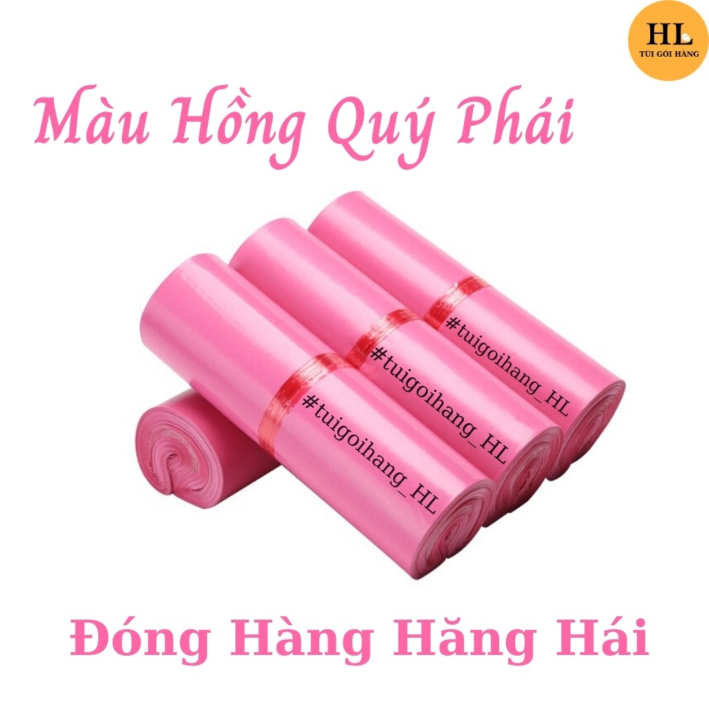 Túi Gói Hàng HL05-03 Chất Lượng Thông Dụng Size 28 x 42 Màu Hồng Baby