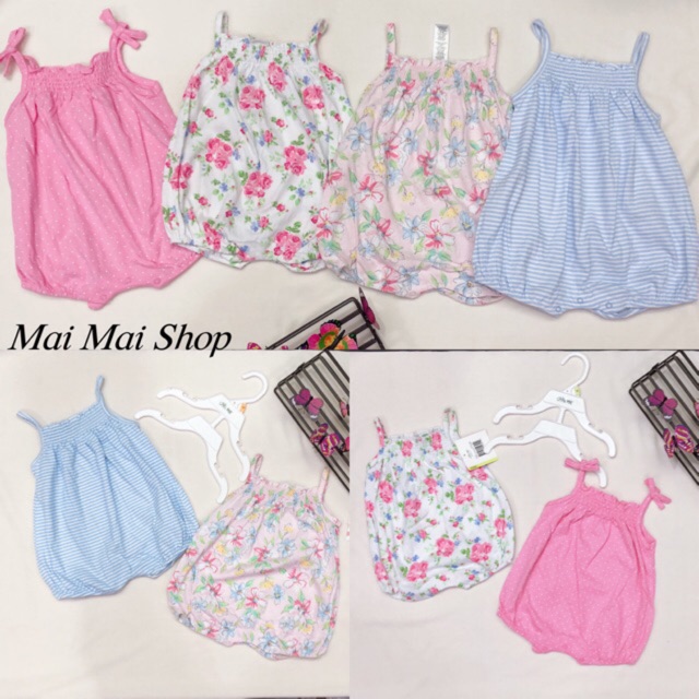 Set 2 body đùi kèm móc cho bé gái- chất cotton mát