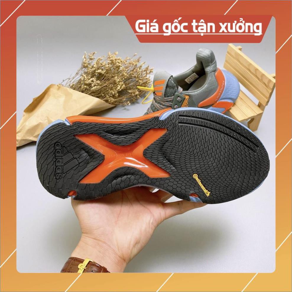 [FreeShip+Giá Hủy Diệt] Giầy Alphabounce xịn sò Full phụ kiện, Giày thể thao nam nữ Sneaker Alphabounce 2020 xám cam