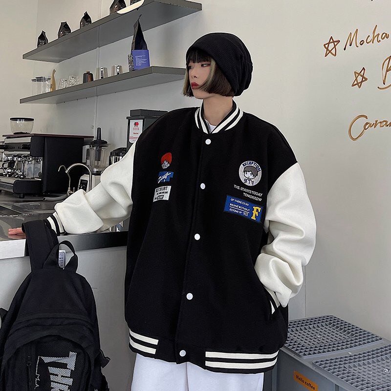 Áo Khoác Bomber Nam Nữ Takkep Cúc Bấm Hot Hit Freesize, HOT, Cầu Vồng | BigBuy360 - bigbuy360.vn