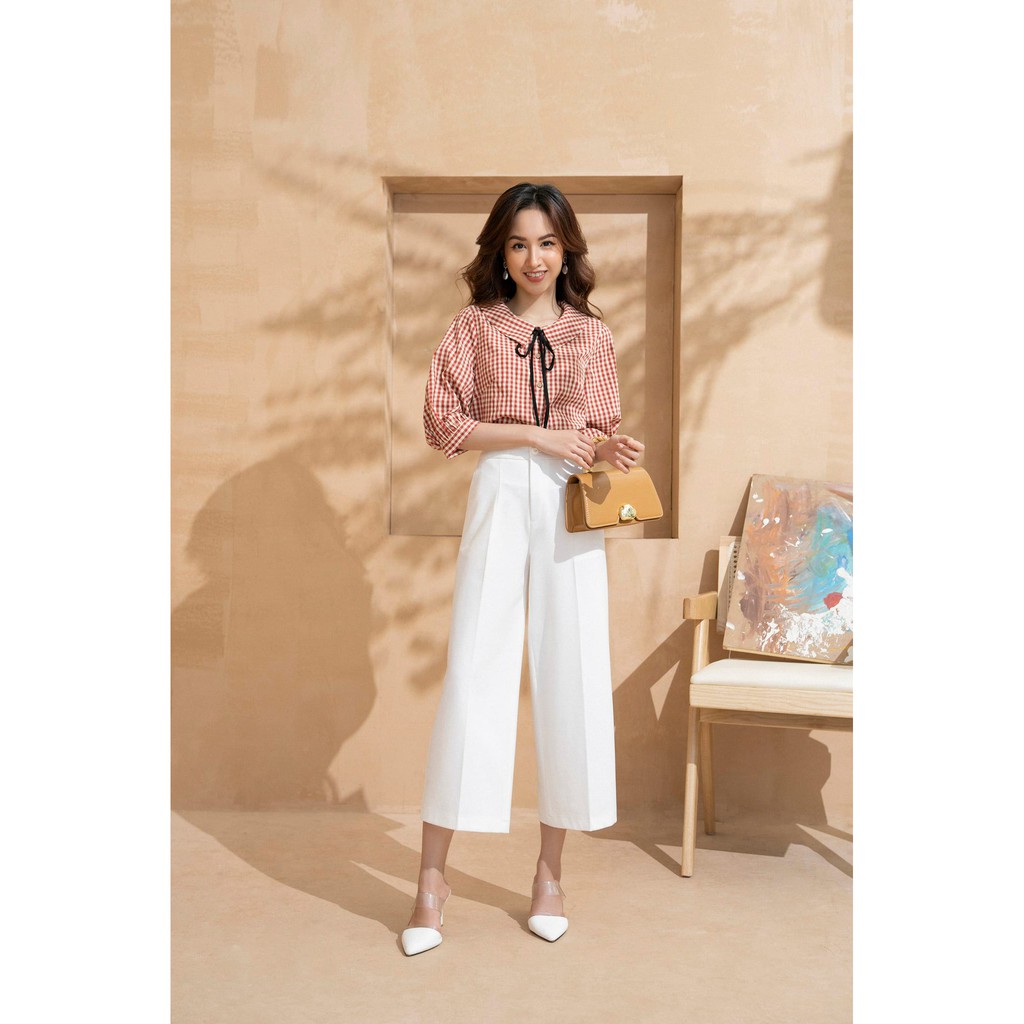 Sơ mi cổ sen vuông dây thắt nơ tay lỡ TIIN STORE AHD388 | BigBuy360 - bigbuy360.vn