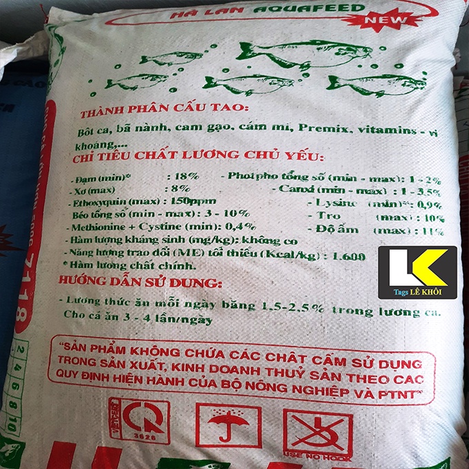 Combo 5KG thức ăn cho cá 18% đạm | Cám viên dạng nổi | Thức ăn cho cá