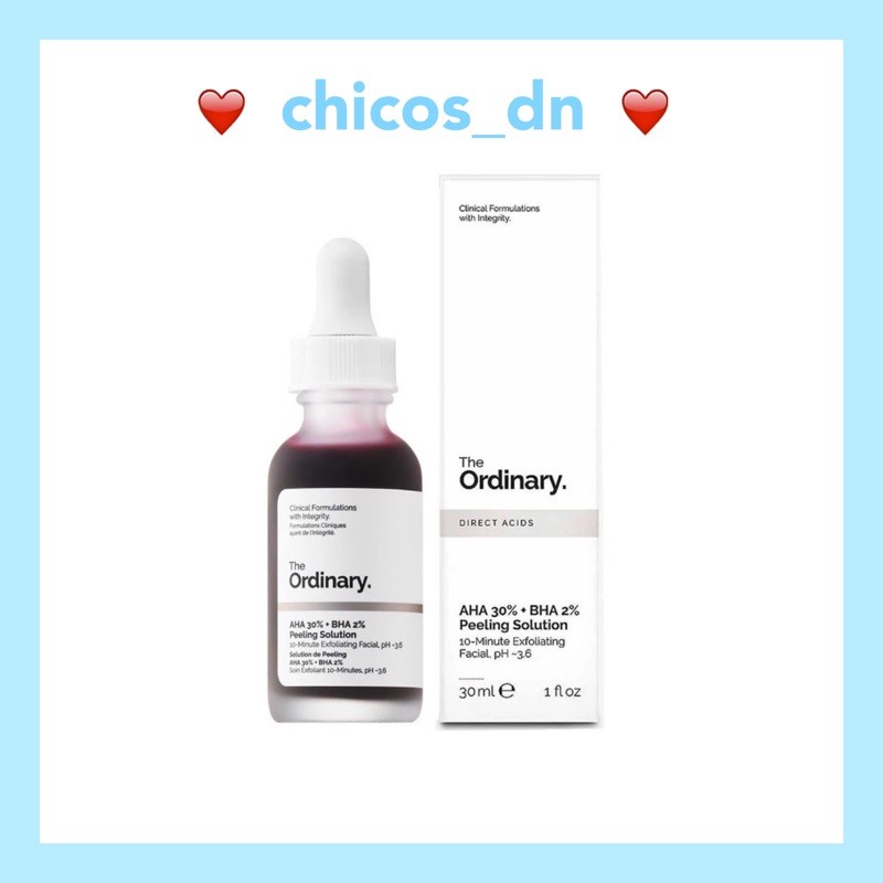 Tẩy da chết the Ordinary AHA 30% + BHA 2% Peeling Solution