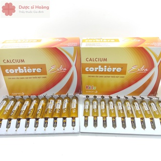 [Chính hãng] Calcium Corbiere Extra Mẫu Mới & Calcium Corbiere Extra Kids - Bổ Sung Canxi - Hộp 30 ống