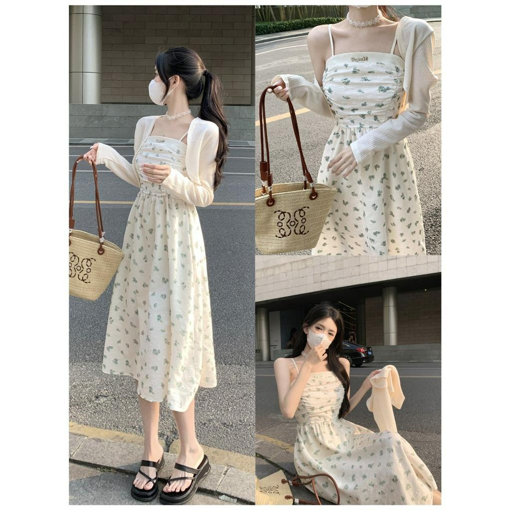 Váy 2s hoa nhí chất vải mềm mát (không kèm áo khoác) - 247store.vn - Vay2shoanhi2348/P0K15
