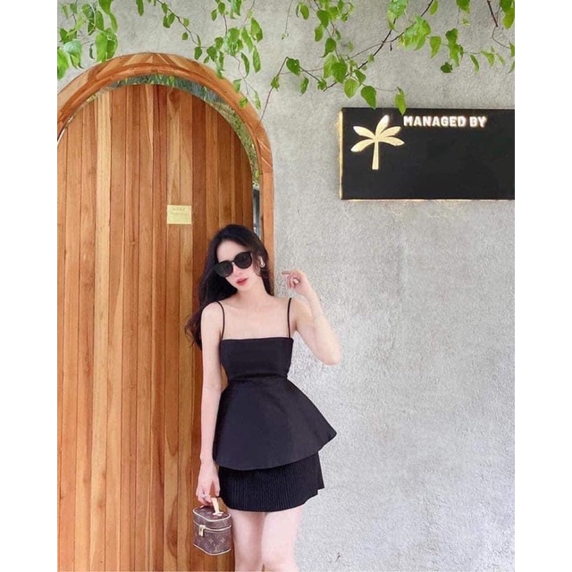 Áo 2 Dây PepLum 3 màu