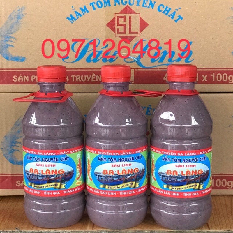 Mắm tôm ba làng thanh hoá 600gr