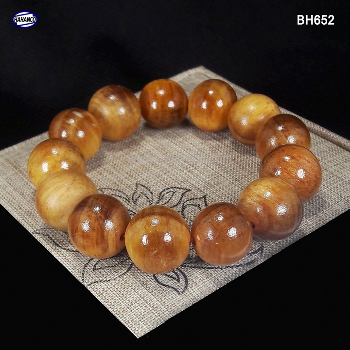 Vòng tay nam 18ly Gỗ Huyết Long Thấu Quang mang tới vận may ❤️FREESHIP đơn > 50k❤️ (BH652-18) HAHANCO