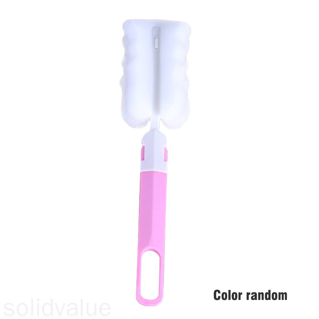 Bàn Chải Mút Xốp Cán Dài Vệ Sinh Chai Lọ Tiện Dụng