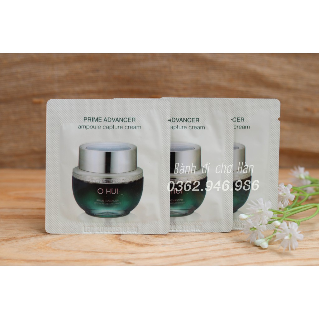 [Sample] Kem Ohui Dưỡng Trắng Và Căng Bóng Da Ohui Prime Advancer Ampoule Capture Cream 1Ml