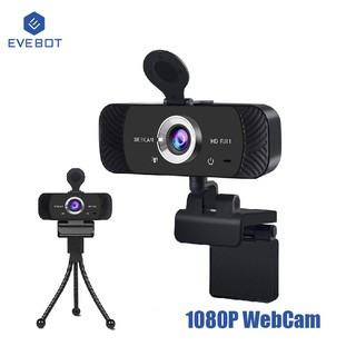 Webcam Evebot USB 1080p Kèm Mic Chất Lượng Cao