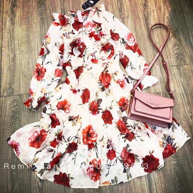 Đầm maxi hoa lụa
