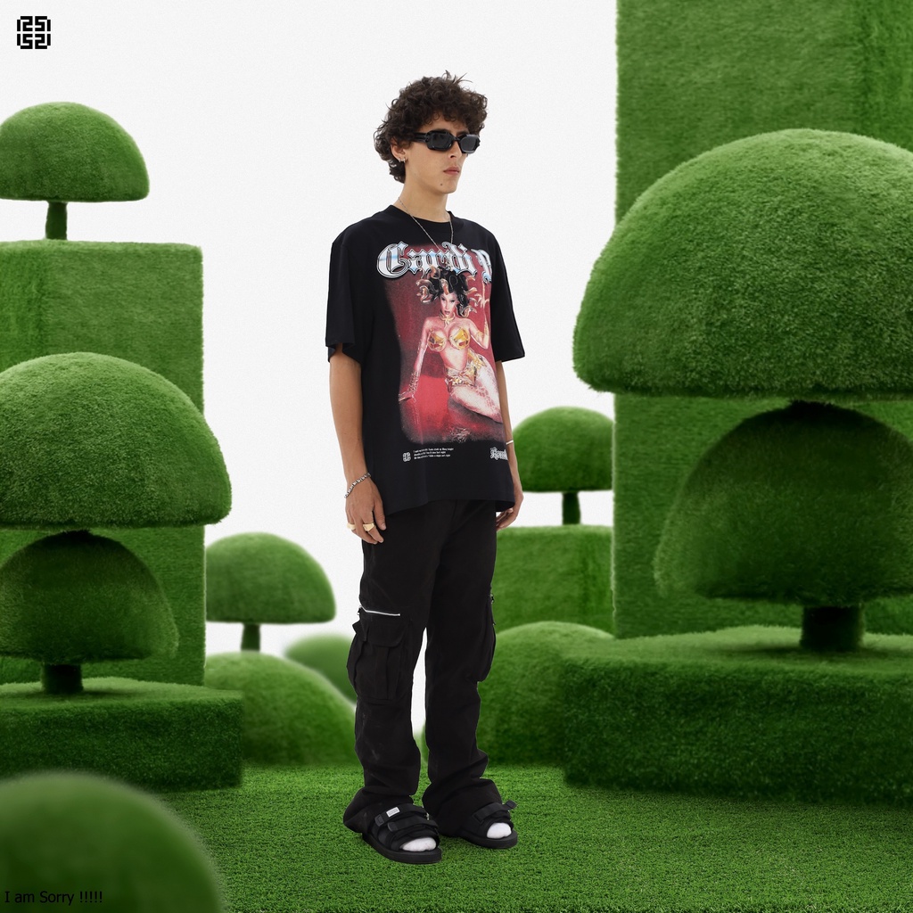 ÁO THUN REMINDER “ CARDI B “ Màu Đen 100% Cotton Sản Phẩm Chính Hãng