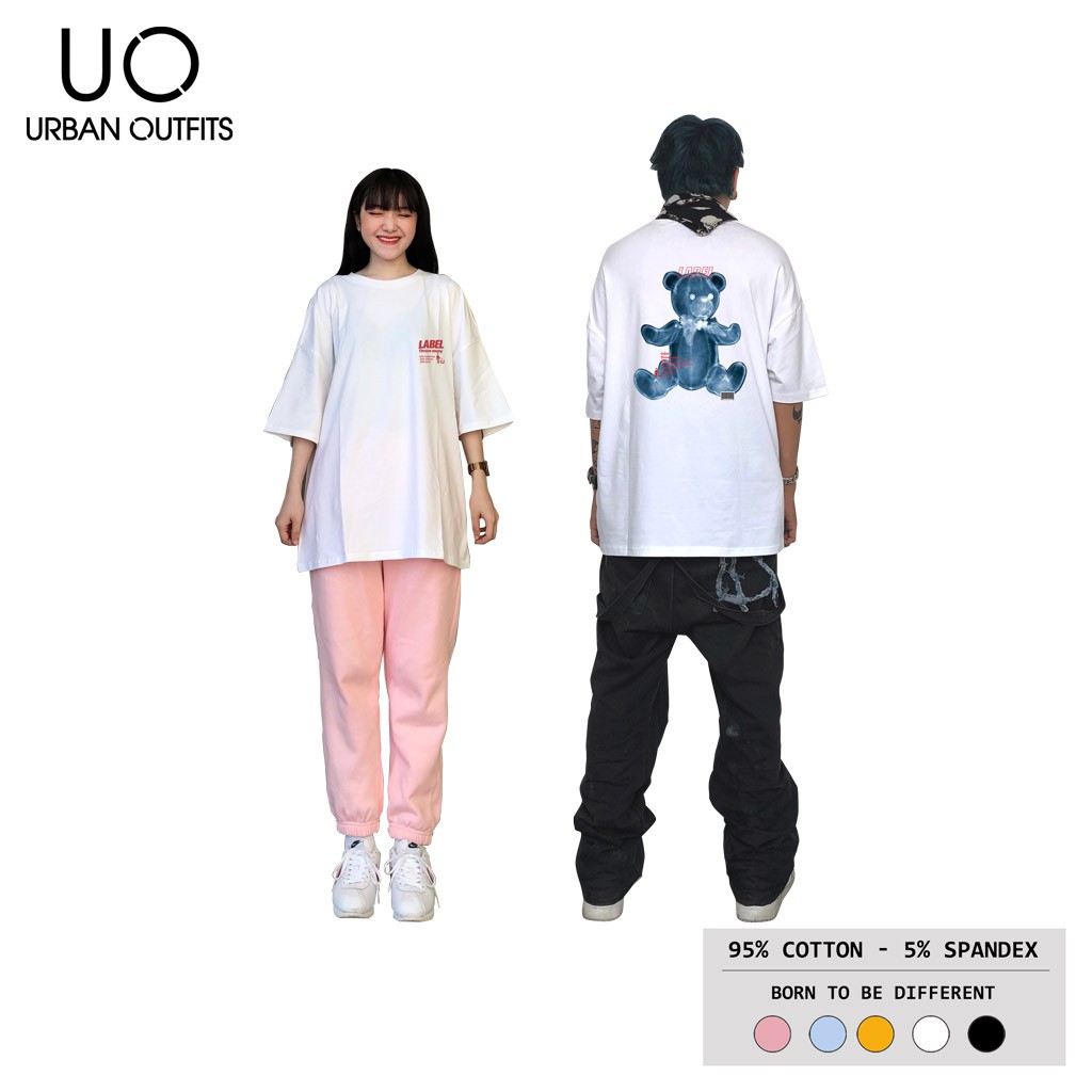 Áo Thun Tay Lỡ Nam Nữ Unisex Form Rộng URBAN OUTFITS In GẤU LABEL ATO18 100 Cotton | BigBuy360 - bigbuy360.vn