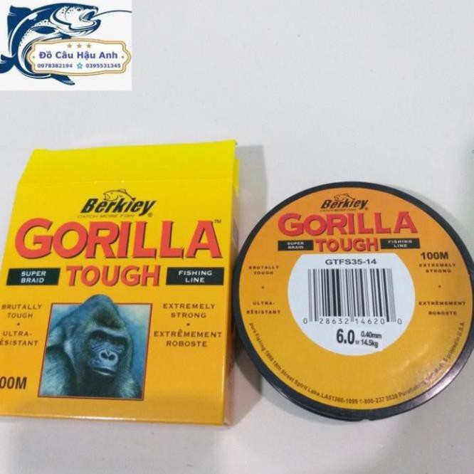 Cước câu cá GORILLA 100m siêu bền - siêu rẻ