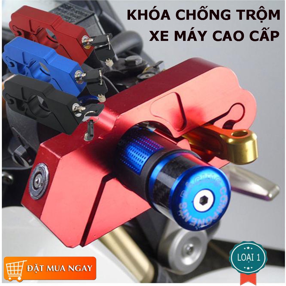 (HÀNG XỊN) Khóa chống trộm xe máy, Khóa Tay Phanh Và Tay Ga, Tay Côn chống Trộm Cho Xe Máy - dễ dàng sử dụng Siêu bền