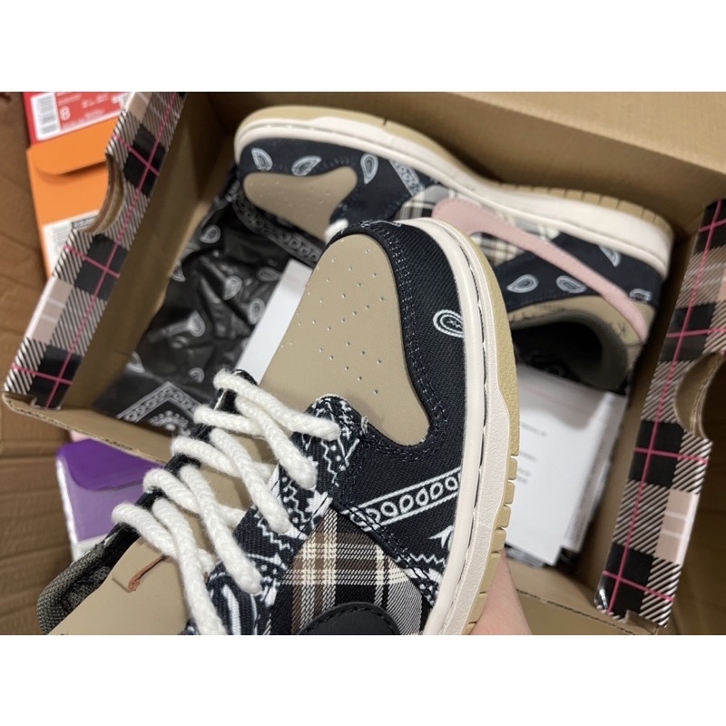 giày SB Dunk Travis Scott | hoạ tiết sắc nét | Bản cao cấp