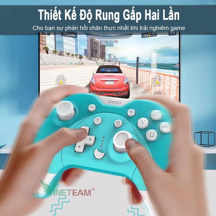 PG-SW023A IPEGA Bộ Điều Khiển Trò Chơi Bluetooth -Tay Cầm Chơi Game Sáu Trục Rung Không Dây Cho N-S/P3/Android/PC-DC4428