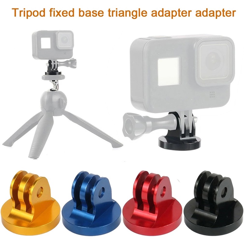 DJI Đế Gắn Tay Cầm Máy Ảnh Thể Thao Bằng Hợp Kim Nhôm CNC Có Ren 1/4 Cho GoPro 10 9 8 7 Xiaomi Yi
